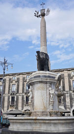 Low angle view of statue