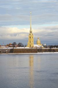 View of cathedral against cloudy sky