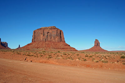 Rock formations in desert