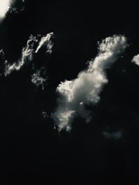 Low angle view of clouds in sky