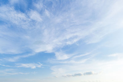 Low angle view of clouds in sky