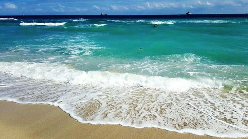 Scenic view of sea against sky