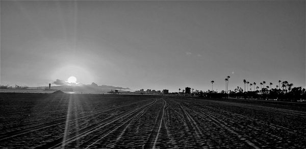 Railroad tracks against sky