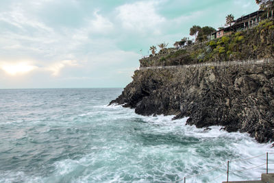 Scenic view of sea against sky