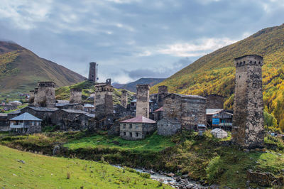 Village of ushguli in georgia - the highest located permanent living area in europe