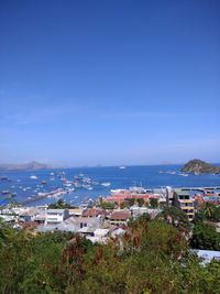 High angle view of townscape