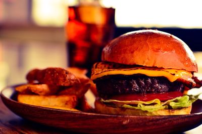 Close-up of served food