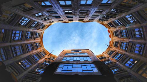 Directly below shot of casa mila