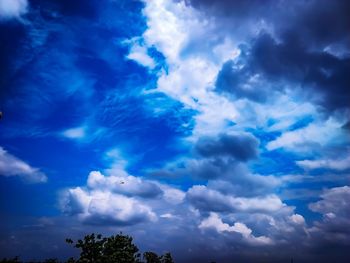 Low angle view of clouds in sky