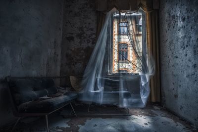 Interior of abandoned home