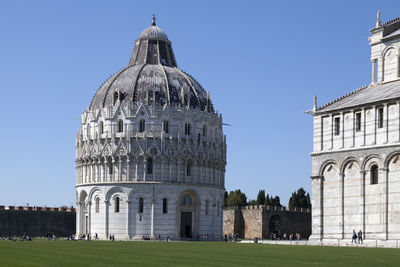 View of cathedral against clear sky