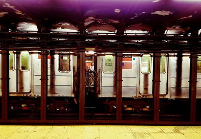 Railroad station platform