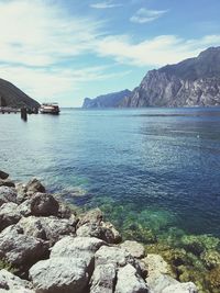 Scenic view of calm sea against sky