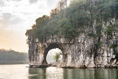 Scenic view of river against sky