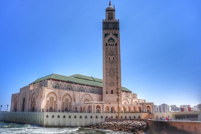 View of historical building against clear sky