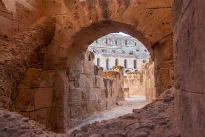 Archway of historical building