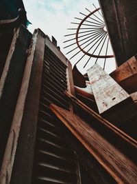 Low angle view of building roof