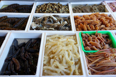 Close-up of food for sale at market