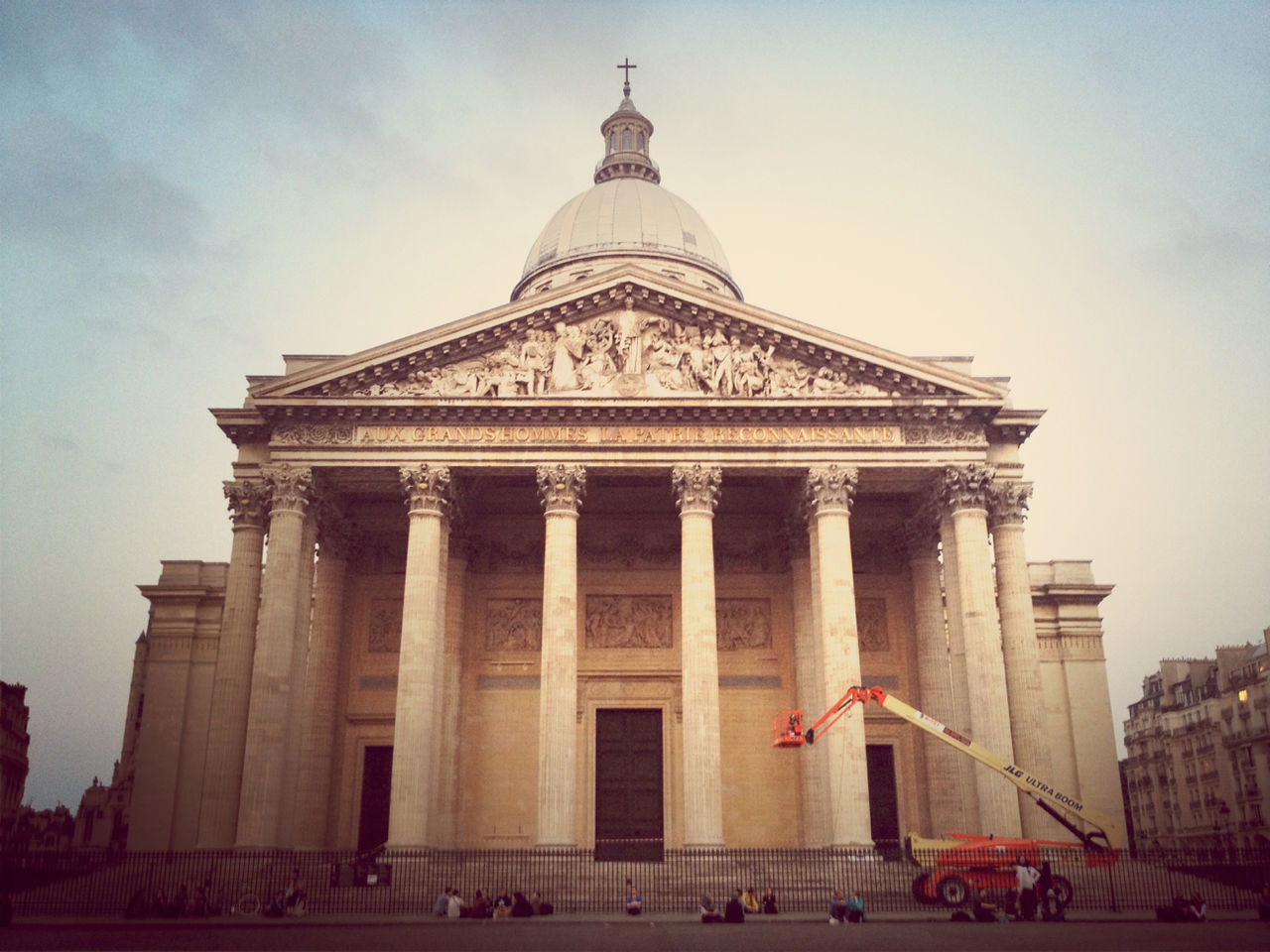 architecture, built structure, building exterior, famous place, travel destinations, tourism, sky, travel, low angle view, international landmark, history, capital cities, facade, place of worship, religion, architectural column, outdoors, spirituality, day, dome