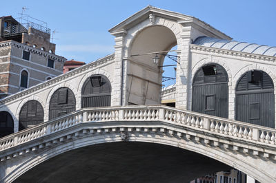 Low angle view of historical building