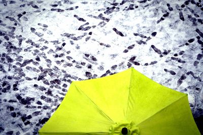 Close-up of paper flags