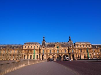 View of historic building against blue sky