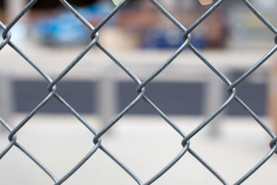 Full frame of chainlink fence