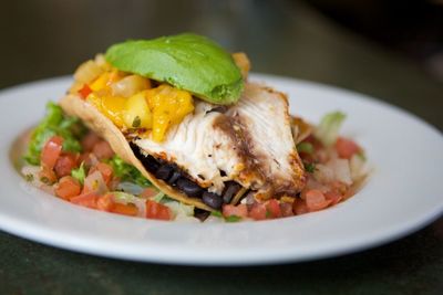 Close-up of food in plate