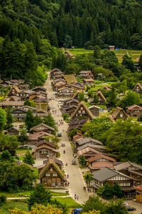 Traditional and historical japanese village shirakawago in gifu prefecture japan.