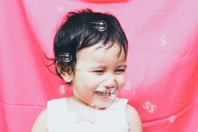 Close-up of cute girl