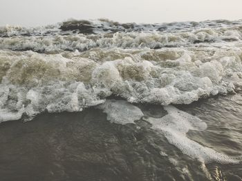 Scenic view of rocky beach