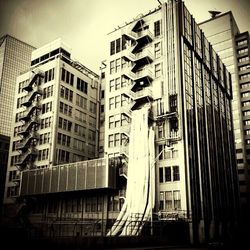 Low angle view of building against sky