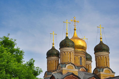 Orrhodox church over cloudy sky