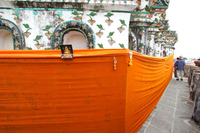 Low angle view of temple