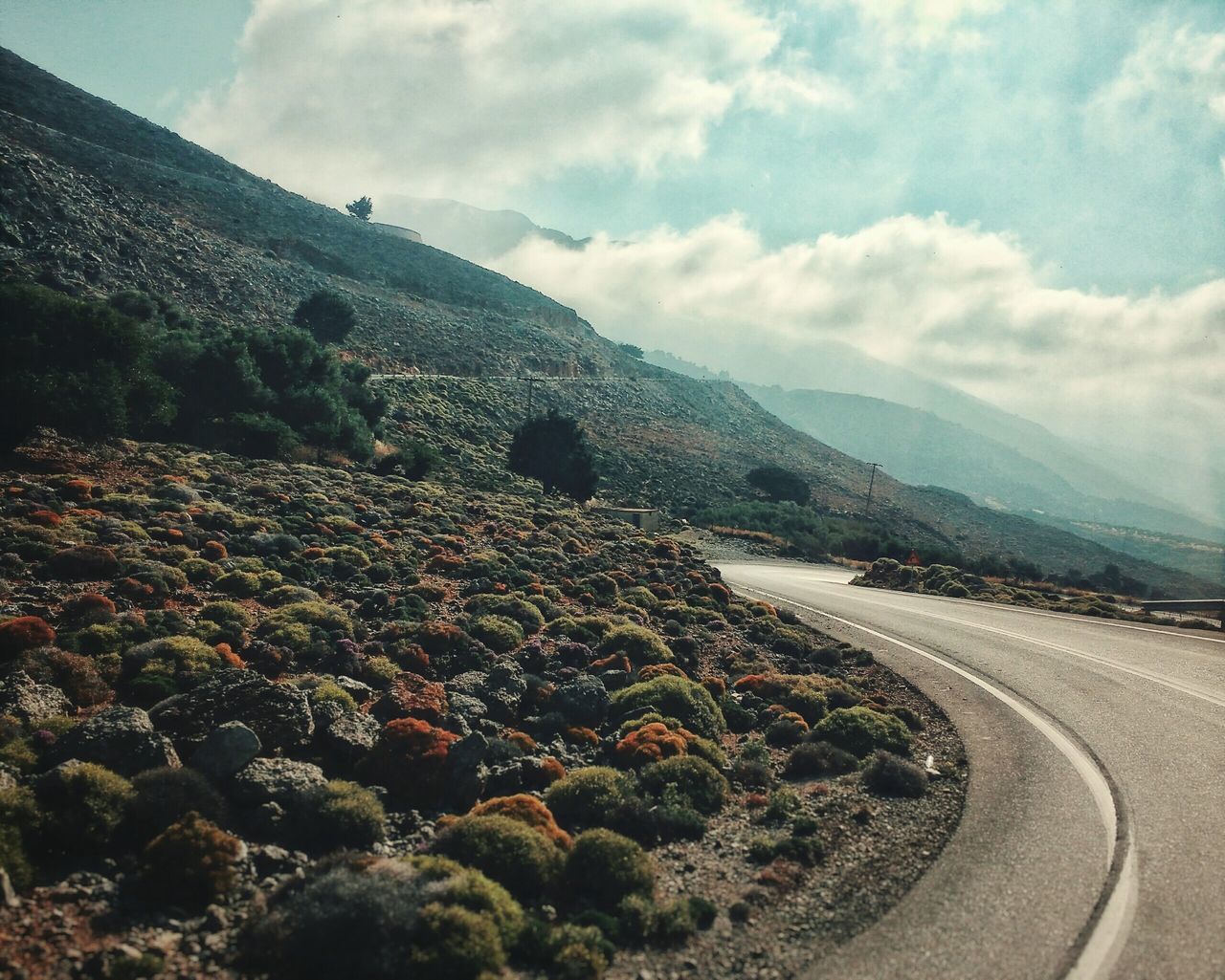 Clouds on the mountains