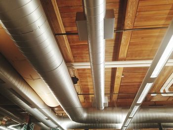 Low angle view of illuminated ceiling in building