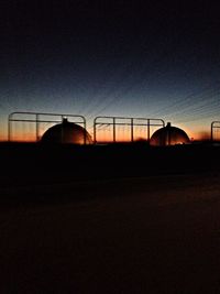 View of landscape at sunset