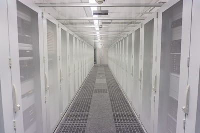 Empty corridor of building