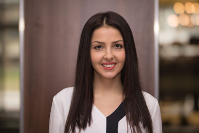 Portrait of a smiling young woman