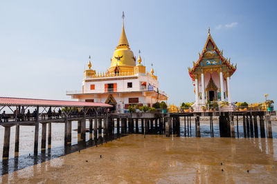 View of temple building against sky