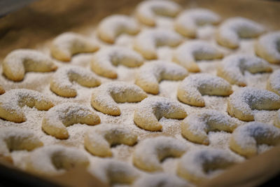 Close-up of cookies on table