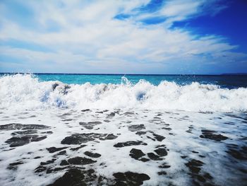 Scenic view of sea against sky