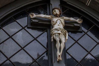 Low angle view of statue