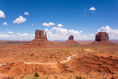 Scenic view of desert against sky