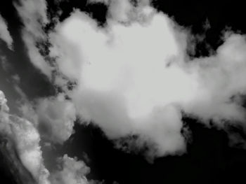 Low angle view of clouds in sky