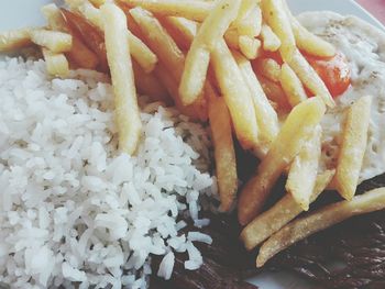 Close-up of fries