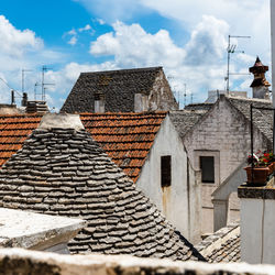 Panorama from the roofs of locorotondo. dreamlike architecture. puglia to love, italy