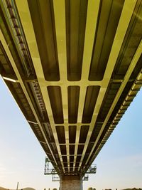 Low angle view of bridge against sky