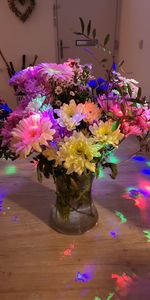 Close-up of flower vase on table