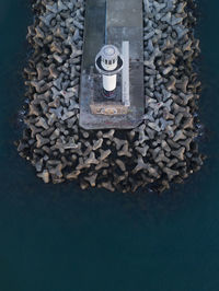 Varna harbor lighthouse in black sea bulgaria